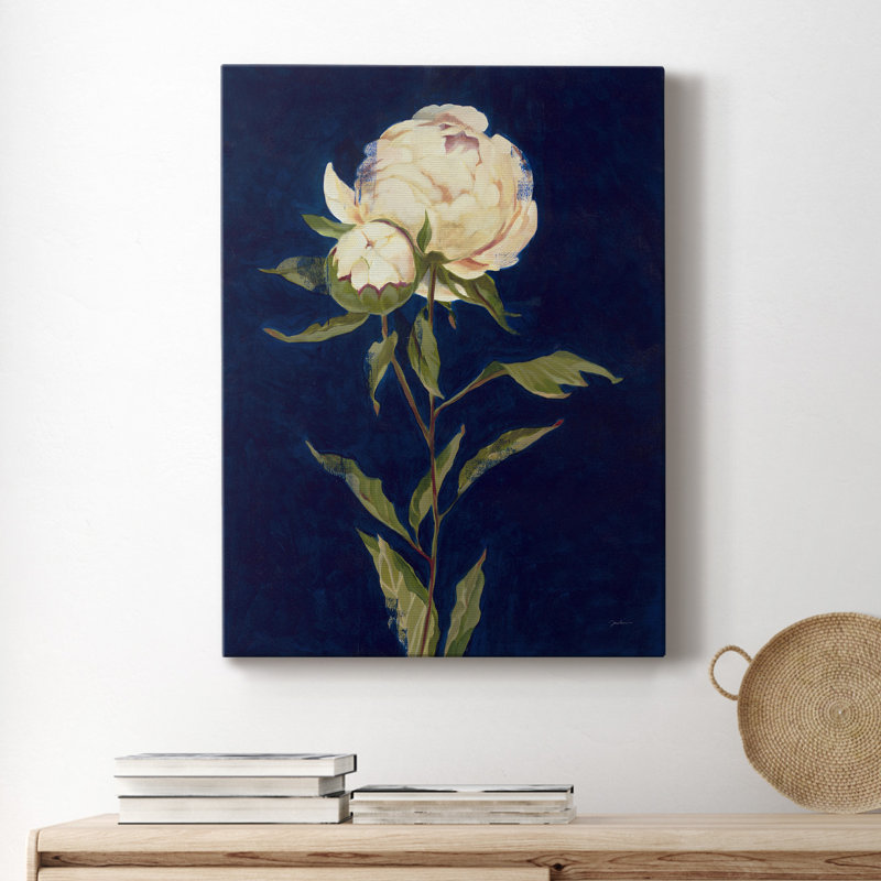 PRETTY AS A PEONY II - Impression sur toile tendue, H 40 po x l 30 po x P 1 po