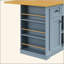 Grand îlot de cuisine avec abattant, prise de courant, support de rangement interne pour porte, chariot de cuisine sur roulettes sur 5 roulettes avec 5 supports latéraux ouverts pour la cuisine, la salle à manger (n'inclut pas les tabourets de bar)-378116785