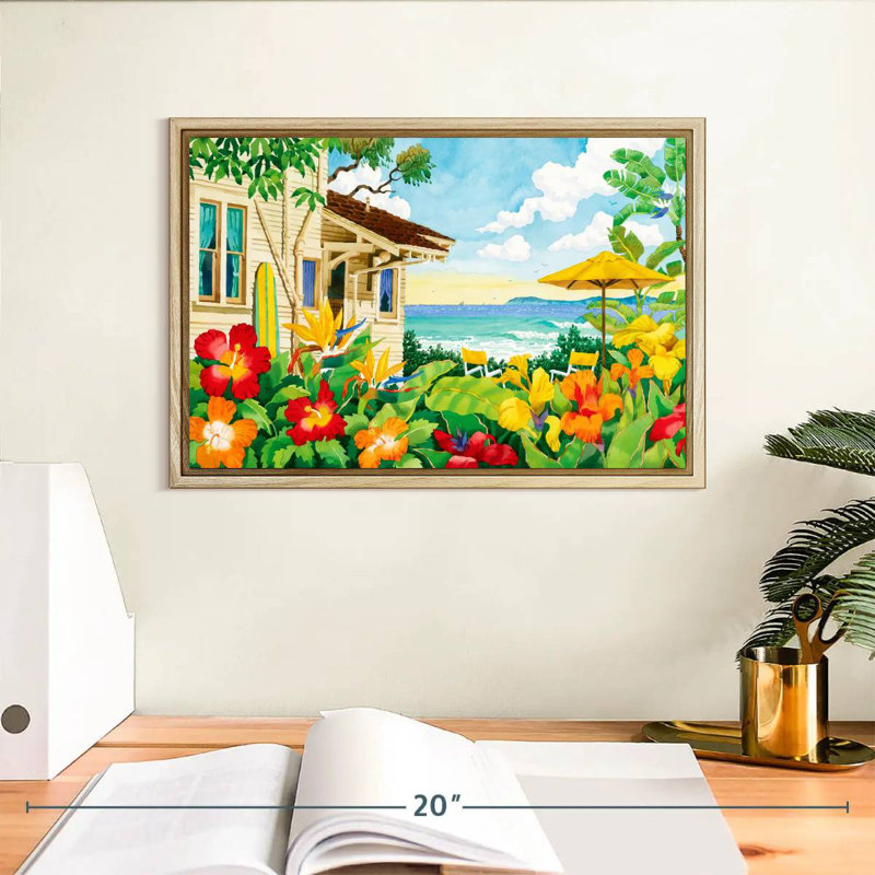 The Good Life, Cadre flottant en bois naturel, 13 po x 9 po
