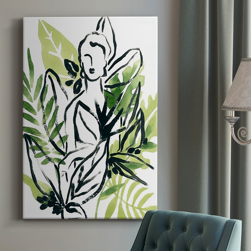 Carnet de croquis tropical I sur toile, H 12 po x l 8 po x P 1 po