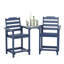 Ensemble de 2 chaises haute Adirondack avec table de connexion-1321635179