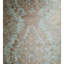 Papier peint Eliazer texturé vert bronze métallique rétro rouillé diamant damassé floral 3D