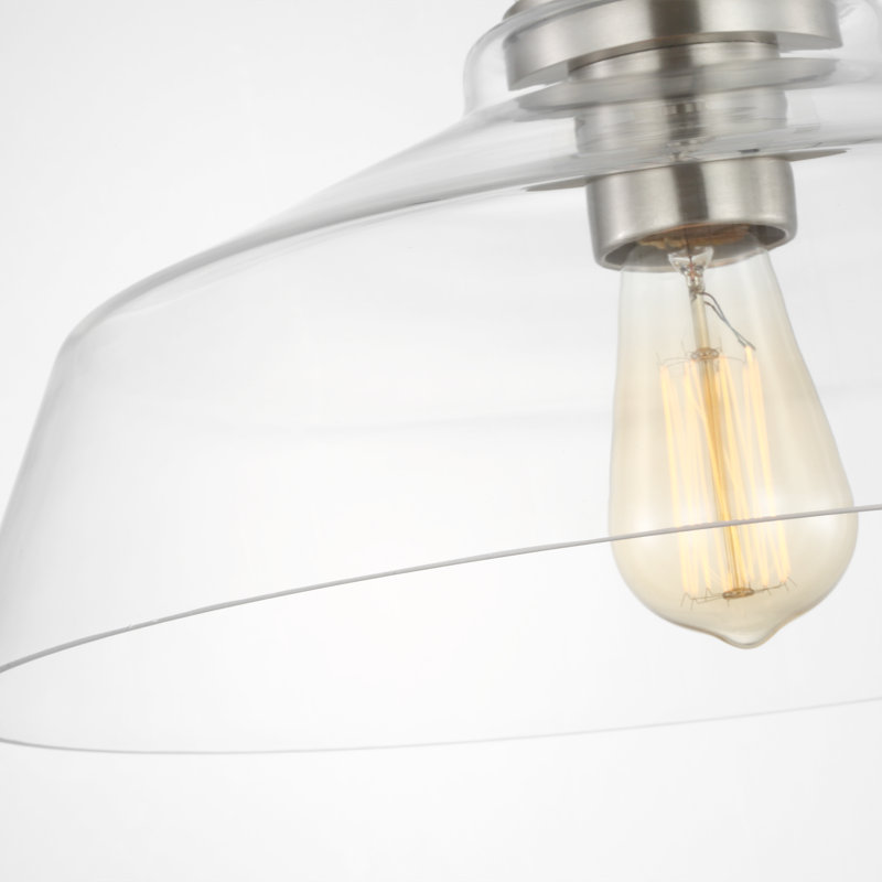 Luminaire suspendu Payton, H 9,75 po x l 20 po x P 20 po, Acier brossé