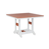Berlin Gardens Garden Classic Regular Top With White Base Square Bar Table