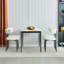 55.9 cm H Fabric Side Chair in White