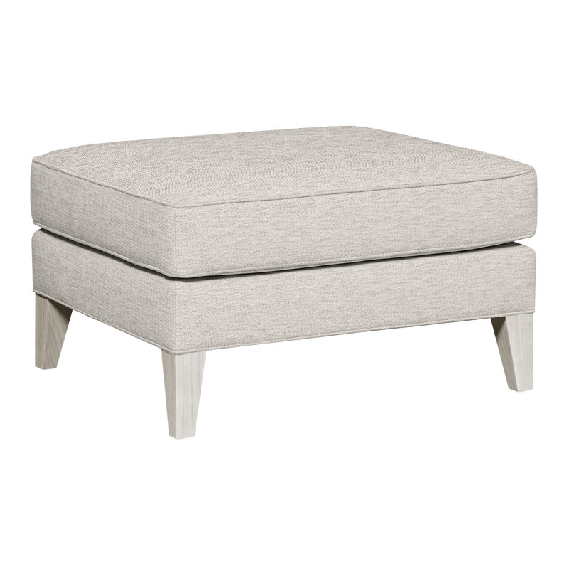 Burlingame Upholstered Ottoman, Casa Blanca, Impala Linen