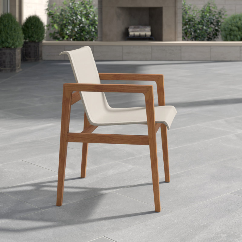 Coast Patio Dining Armchair, Canvas Sling