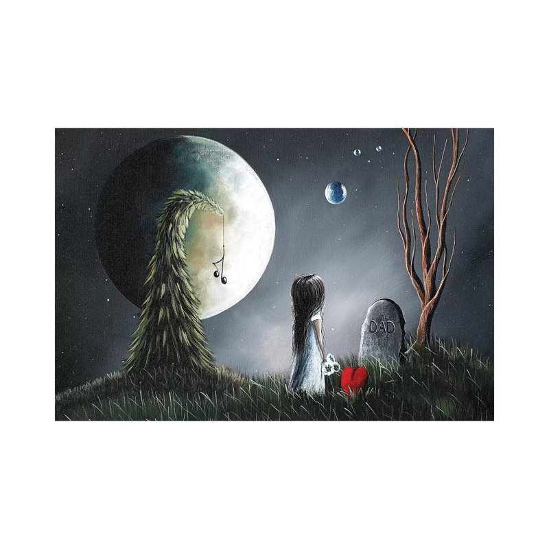 God Must Need You More Than We Do by Moonlight Art Parlour - Print on Canvas, Wrapped Canvas, 30.48 cm H x 45.72 cm W