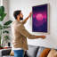 Neon Horizon Retro - Wrapped Canvas-1793608200-1793608208