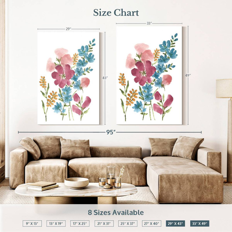 Bouquet de fleurs Harnek Boho II, H 51 po x l 34 po