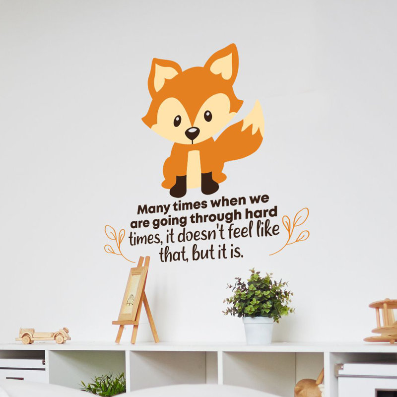 Text & Numbers Wall Decal, 30" H x 30" W x 0.05" D