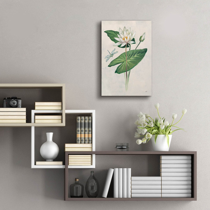 Bungalow rose «Graceful Lily» par Julia Purinton, art mural en verre acrylique, H 24 po x l 16 po x P 0,2 po