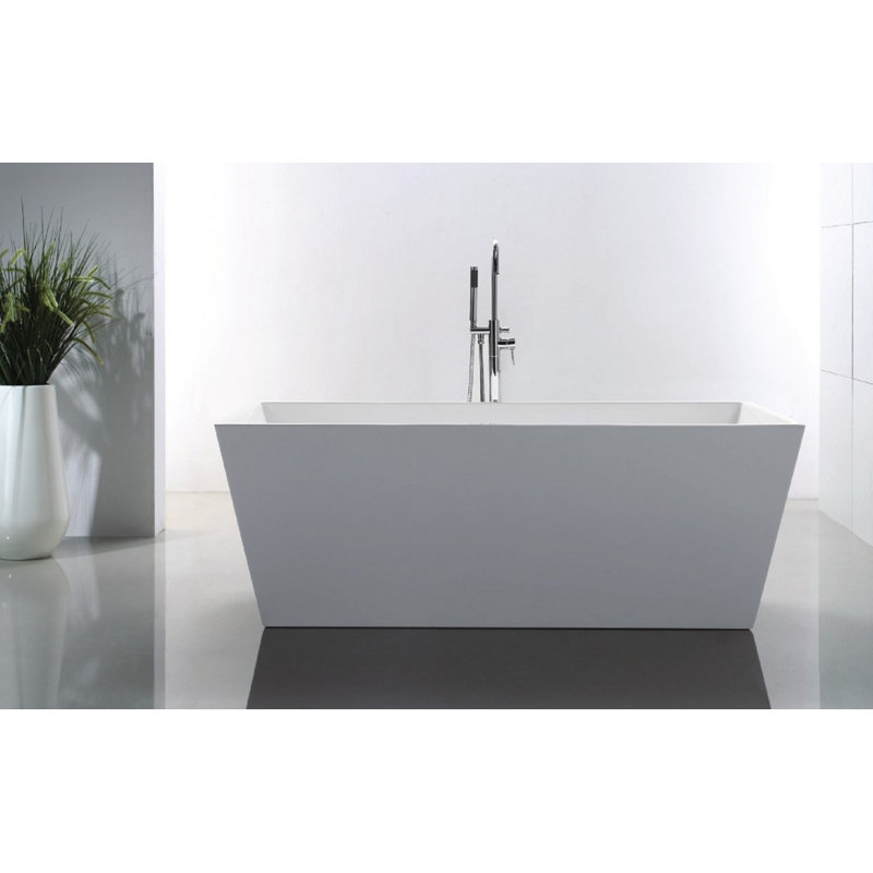 Bentzen 59'' x 31.25'' Soaking Acrylic Bathtub