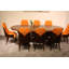 9 Pieces Vogue Lux Rectangular Dining Set-1978384274