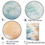 Vue aérienne de sable moderne bleu et beige II sur toile-66567594-66567599