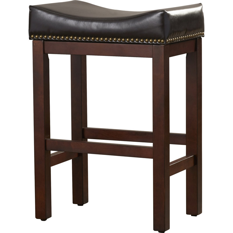 Nickerson Upholstered Faux Leather Counter Stool
