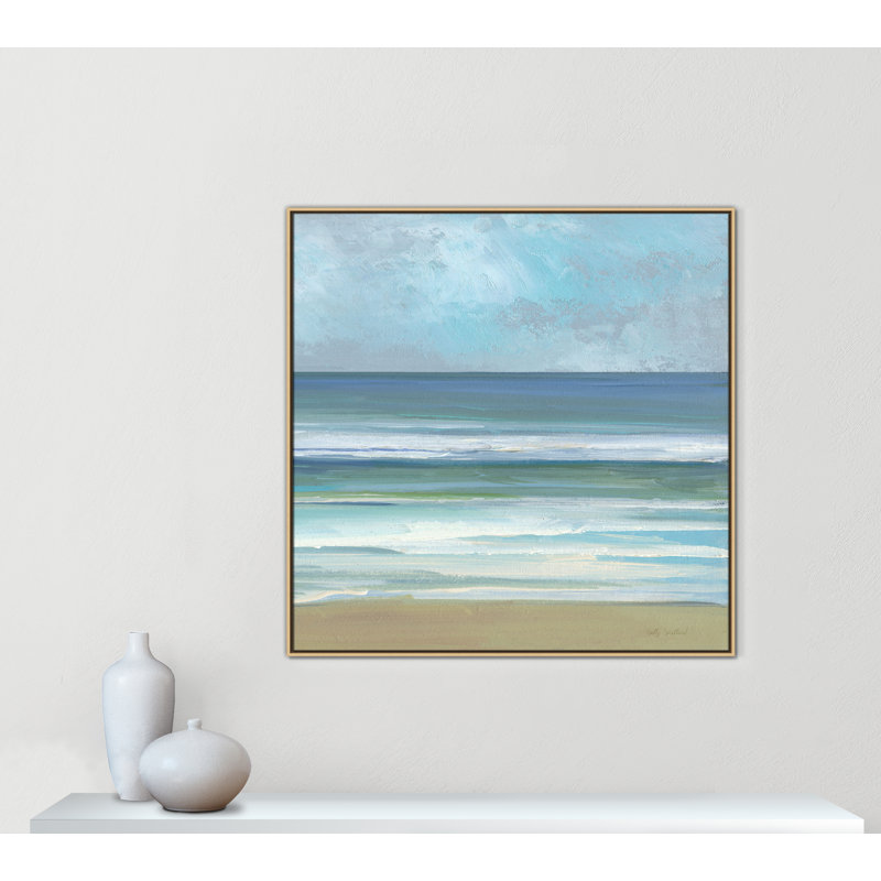 «Gentle Waves II» par Sally Swatland, H 46,5 po x l 46,5 po, Flotteur naturel