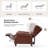 Cherri 32.5" Genuine Leather Wingback Power Recliner with Charging Ports-1032378387