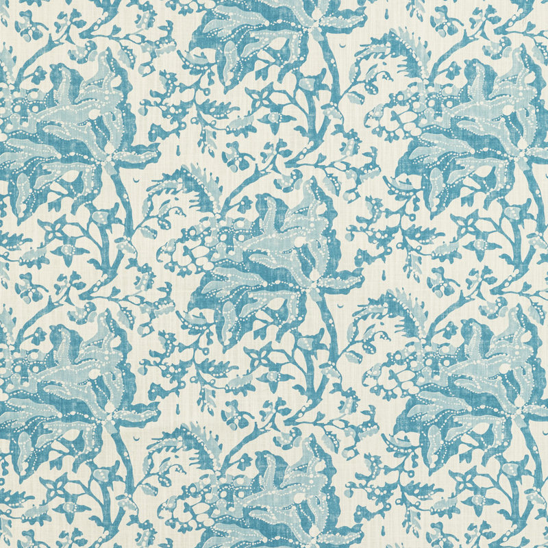 Manoir Weymouth Cotton Blend Performance Fabric, Aqua