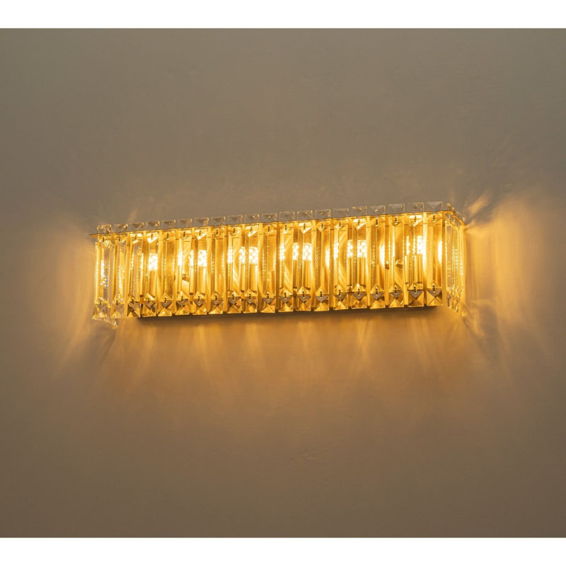 6-light Dimmable Vanity Light, Brass
