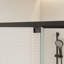 Porte de douche extensible à cadre réglable avec verre trempé transparent