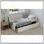 Lit de coin en L de style moderne avec lit simple en lin et deux tiroirs de rangement-1658108231