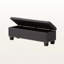 Banc de rangement Botello, tissu gris foncé, capitonné, H 17,04 po x l 52,05 po x P 16,45 po