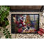 Paillasson Boston Terrier and Santa Claus-1090458801