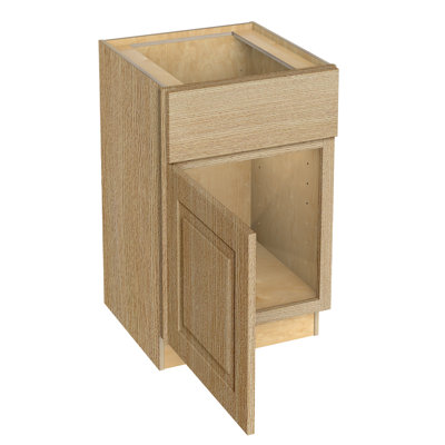 Gallery Express Briar Plywood Assembled 21 in W X 24 in D X 34.5 in H Sink Base Kitchen Cabinet Left in Straw