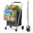 Heavy Duty Grocery Cart With 360° Swivel Wheels-106562561
