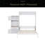 Grand lit escamotable avec armoire de rangement, support à vin, porte-verre, tiroirs et bande DEL multicolore-1340466147