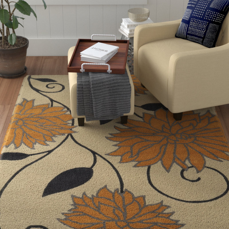 Marisela Handmade Rug, Rectangle 5' x 7'
