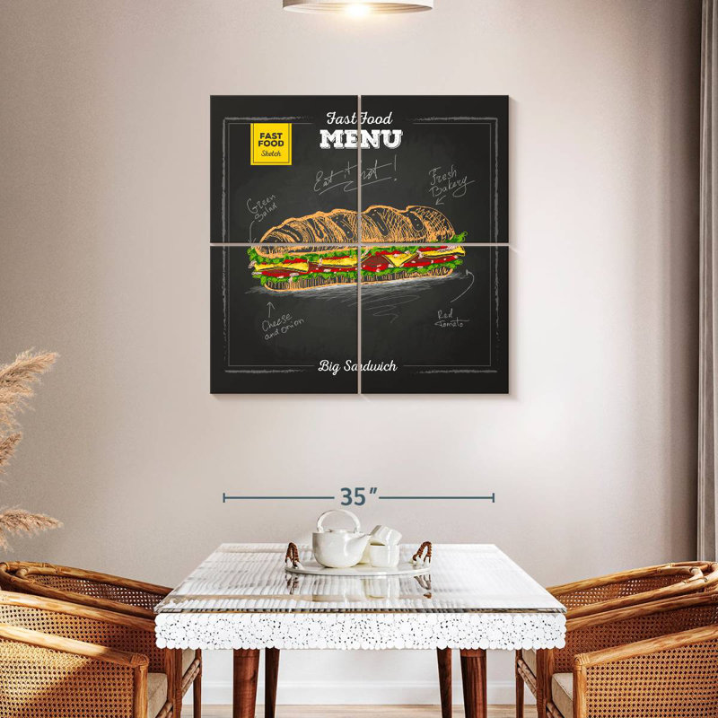 Yarlin Big Sandwich, H 38 po x l 38 po