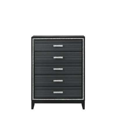 Commode au fini noir patiné
