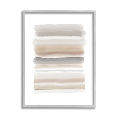 " Simple Abstract Boho Tan And Brown Opaque Watercolor " by Urban Epiphany