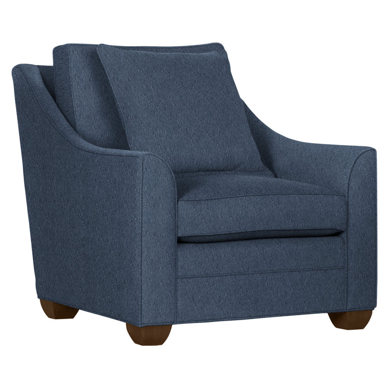 Chaise 37,5 po Nicholas, Bleu Navada, La Havane