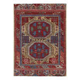 Rug & Kilim’S Turkish Style Rug In Red With Large-Scale Geometric Medallions
