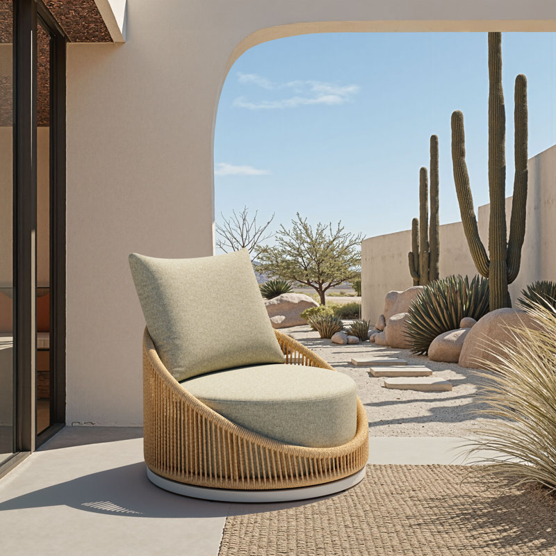 Multicolore chaise pivotante Rosabel Cabana