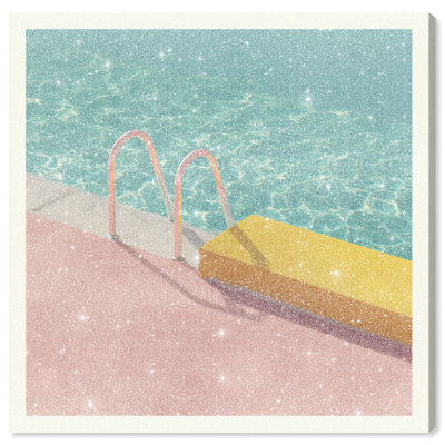 Poolside Symmetry II Print by Oliver Gal