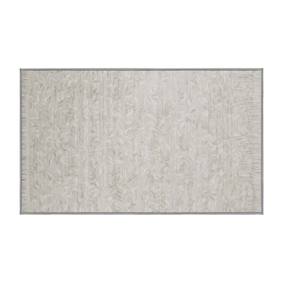 Tapis gris lavable à la machine
