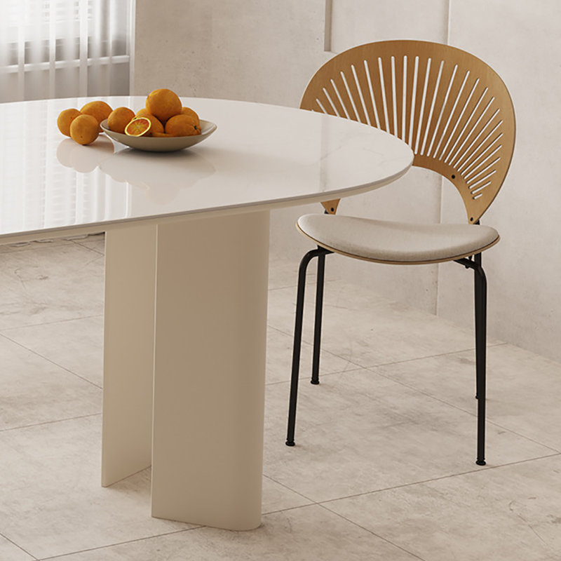 Table de salle à manger blanche, H 29,5 po x L 78,7 po x l 35,4 po