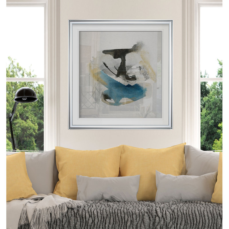 'Artesian Spring III' Print, 37" H x 37" W x 1.5" D, Silver Framed