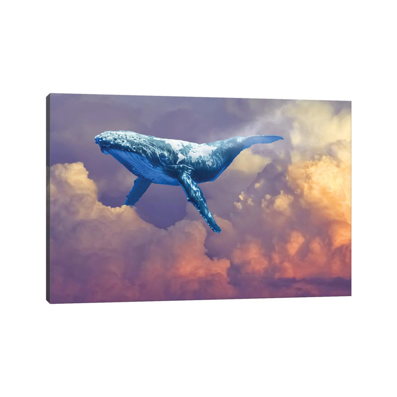 World Whale Watching 1 Piece Wrapped Canvas Wall Art, 20.32 cm H x 30.48 cm W