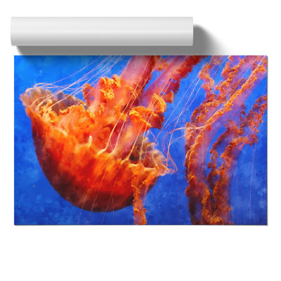 Jellyfish Painting - Frameless Print