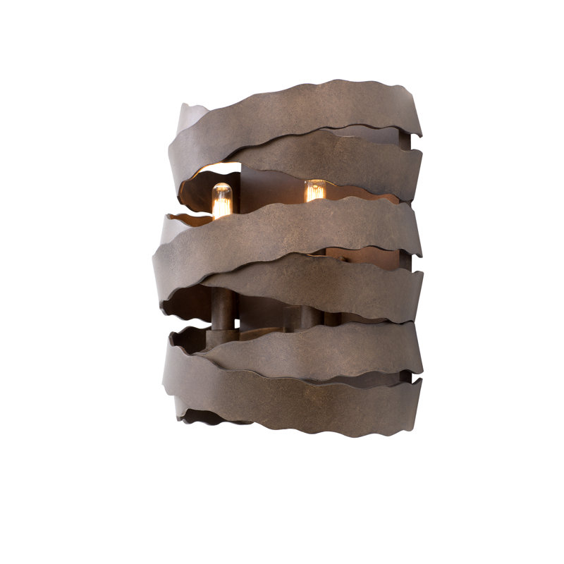 Fulton 2 LT Brownstone Wall Sconce Kalco