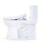 TOTO Ultramax WASHLET+ S2 One-Piece Elongated 1.28 GPF Universal Height Toilet with CEFIONTECT, Cotton White - MW6083346CEFG#01