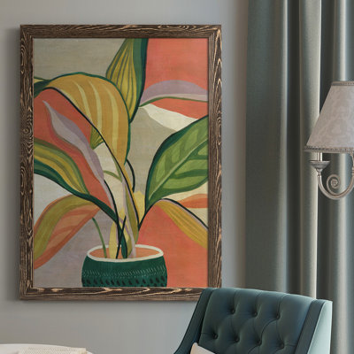 Oiseau du paradis en pot - Peinture sur toile