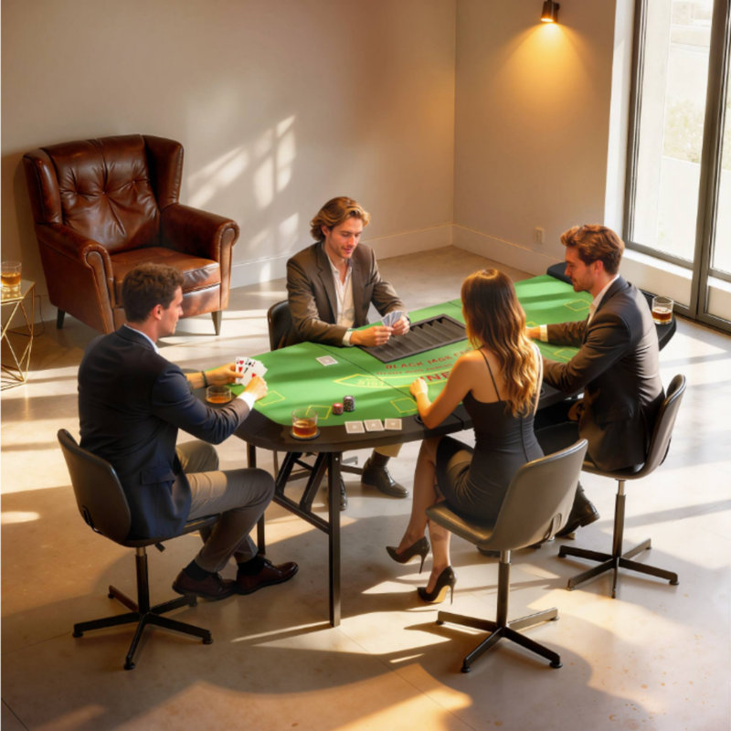 Table de poker pour 8 joueurs