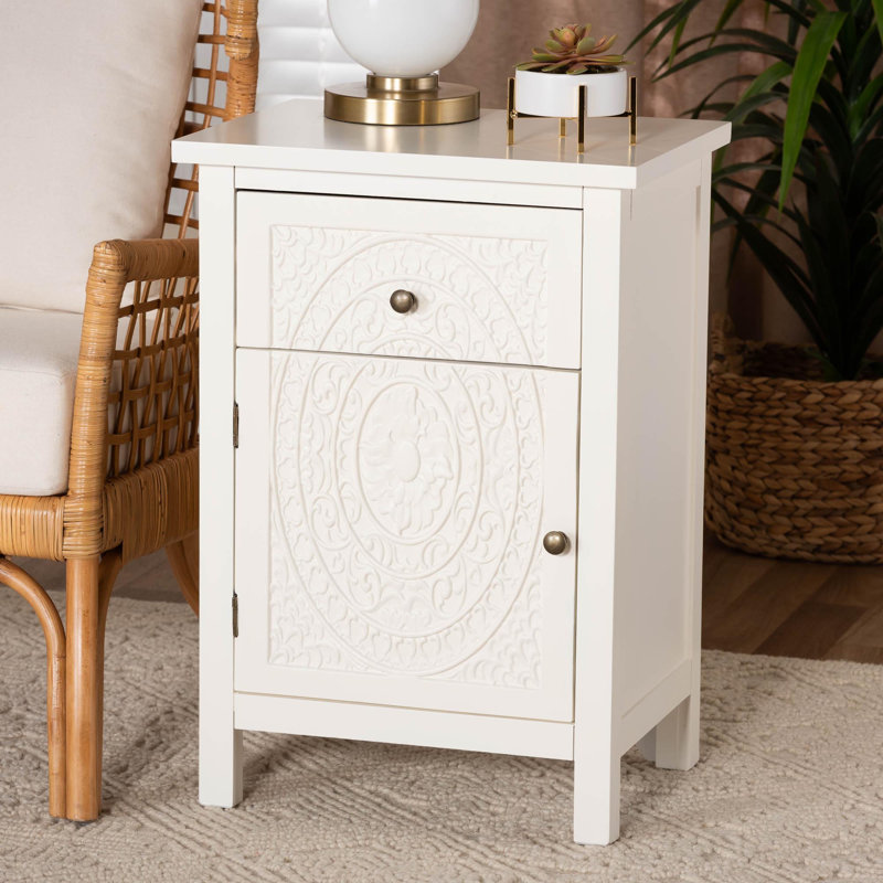 Auman 17.72'' W Solid Wood Nightstand