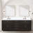 Abbey 84 in W x 22 in D Oak Double Bath Vanity and Chrome Faucet Set-104831154-112709774
